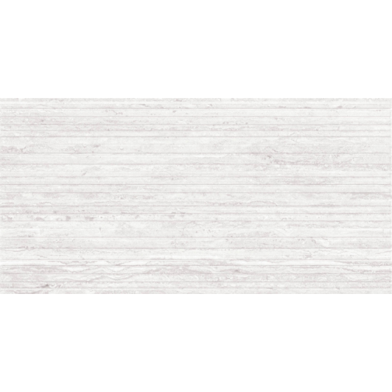 Κεραμικό πλακάκι τοίχου με ματ μαρμάρινη όψη, γκρι απόχρωση και κυματιστό ανάγλυφο σχέδιο από τη σειρά Toscana της KEROS.